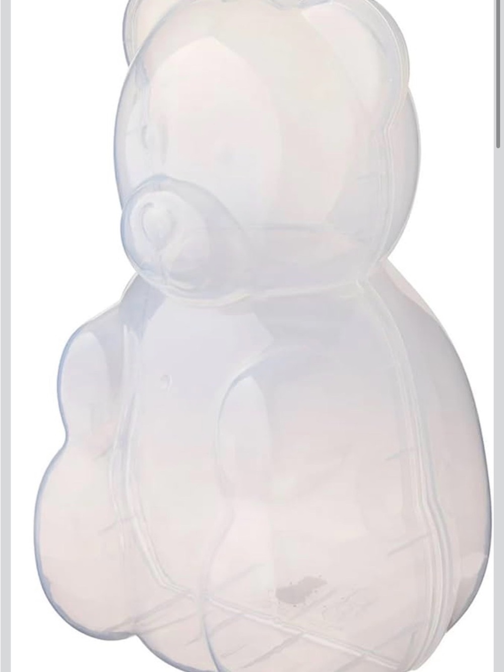 NWOT Bear Shaped Gummy Storage Container Candy Holder with Transparency Body